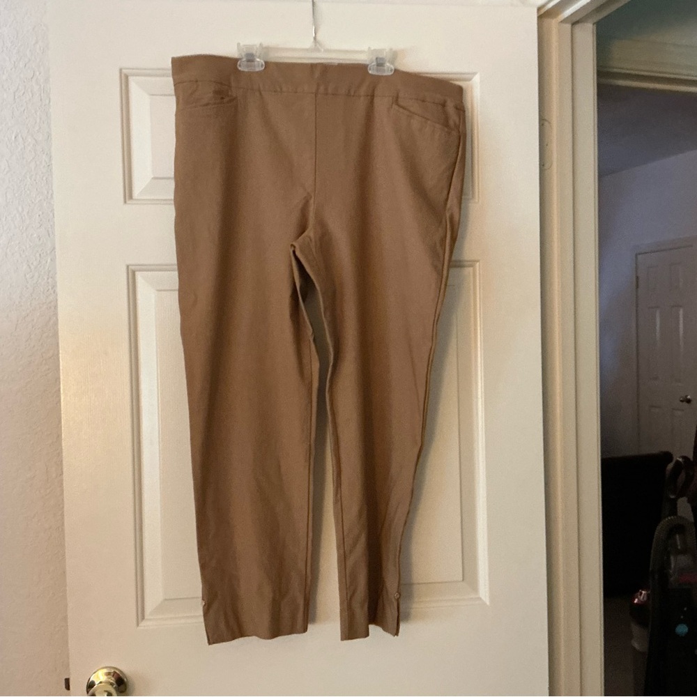 Chico's WOMENS TAUPE BRIDGETTE PANTS
